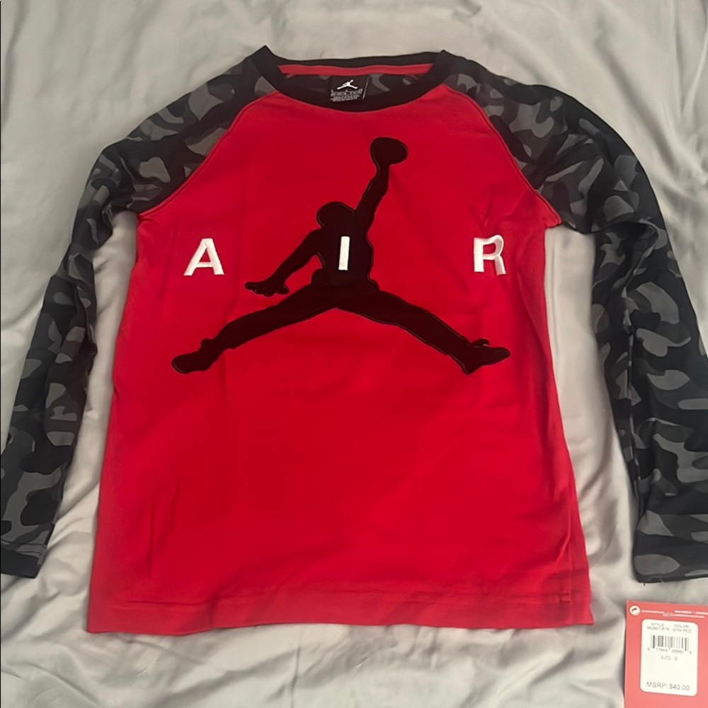 Nike Kids Red Long Sleeve Shirt